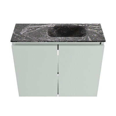 MONDIAZ TURE-DLUX Meuble de toilette 60cm Greey. EDEN lavabo Lava position à droite. Avec 1 trou de robinet.