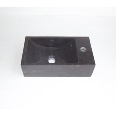 Plieger Stone fontaine avec trou de robinet à droite 40x22cm anthracite