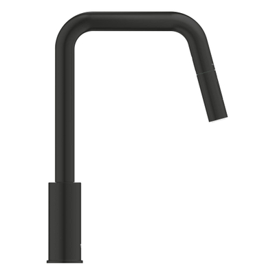 Grohe Start QuickFix Keukenkraan - met uittrekbare handdouche - met dual spray - voorsprong 22.1cm - matte black (mat zwart)