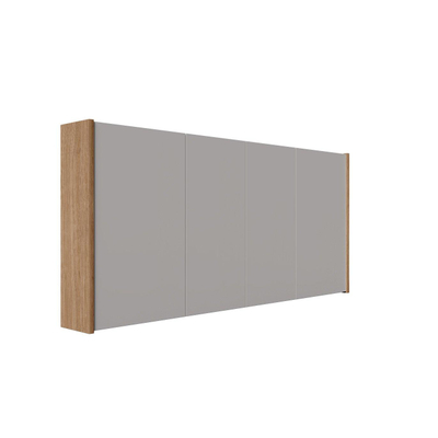 FugaFlow Eccelente Arredo armoire de toilette - 140x63x16 cm - avec panneaux latéraux - chêne chaud