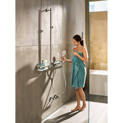 Hansgrohe Raindance select s 120 ensemble barre de douche ecosmart comfort 110 droite chr-blanc