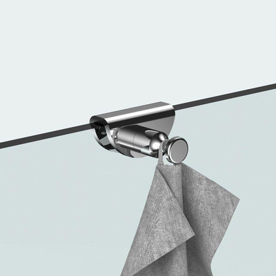 Fortifura Calvi accessoireset - glaswisser - zeepdispenser - handdoekhaak - hoogglans chroom