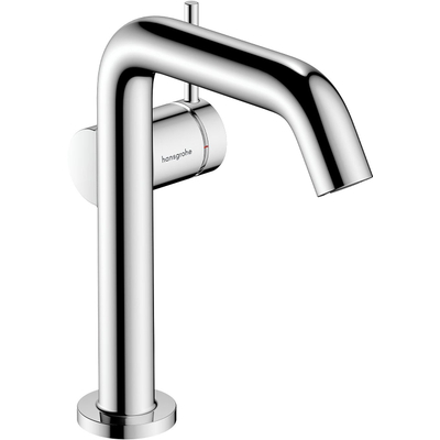Hansgrohe Tecturis s 1 greeps wastafelkraan - 150 Fine - coolstart - met PushOpen - waste set - hoogglans chroom