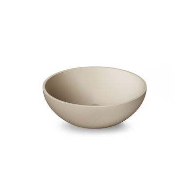 Zeza Element Vasque à poser - 41x41x14cm - solid surface - beige mat