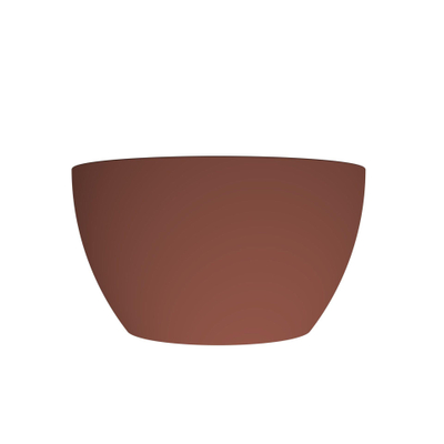 Arcqua Olivia Waskom - 22x22cm - rond - opbouw - mat terracotta OUTLETSTORE