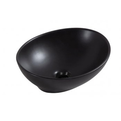 Wiesbaden Barco vasque ovale 40 x 33 x 14,5 cm céramique noir mat