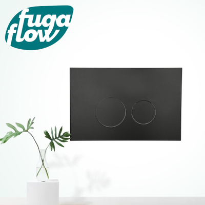 FugaFlow Eccelente Press Plaque de commande DualFlush pour bâti-support Geberit UP320 Métal Rond Noir mat