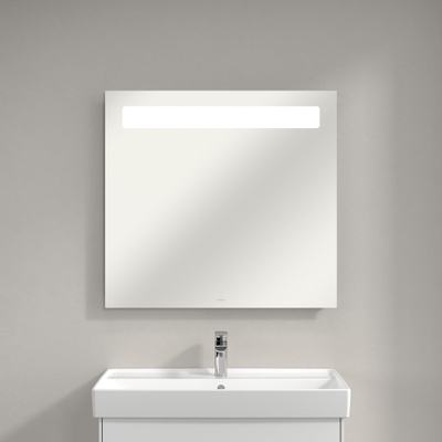 Villeroy & Boch More to see 14 More To See spiegel - met geïntegreerde LED verlichting horizontaal - 3 voudig dimbaar - 80x75x4.7cm - glans zilver