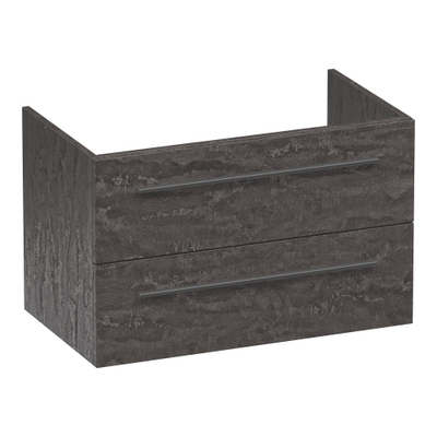 BRAUER Trust wastafelonderkast 80 excl. opbouwgrepen 2 softclose lades en 1 sifon uitsparing - Damascus