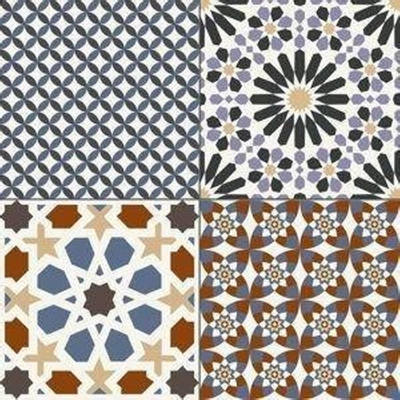Realonda ceramica carreau de sol et de mur de couleur marrakech 44x44cm mat multi