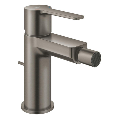 Grohe Lineare 1-gats Bidetkraan - S-Size - met waste - brushed hard graphite (antraciet)