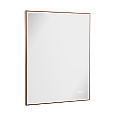 Crosswater MPRO miroir – 90 x 70 cm – LED directe tout autour – Bronze brossé