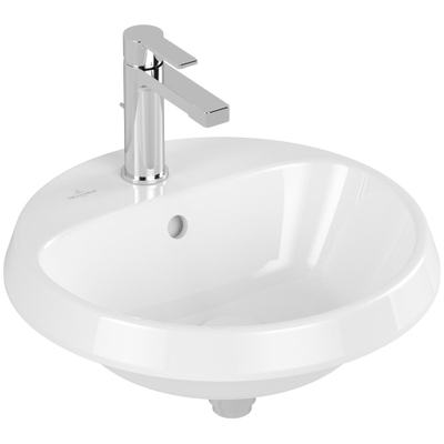 Villeroy & Boch Architectura Lavabo encastré - 450 x 450 x 170 mm - Blanc Alpin CeramicPlus - sans trop-plein - non poli