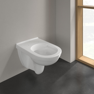 Villeroy & Boch O.novo Diepspoelcloset - zonder spoelrand wandhangend - met DirectFlush CeramicPlus - White Alpine (glans wit)