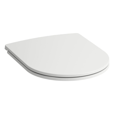 Laufen abattant de WC slim 37.4x44.3x5.3cm avec couvercle avec mécanisme d’amortissement système amovible duroplast blanc