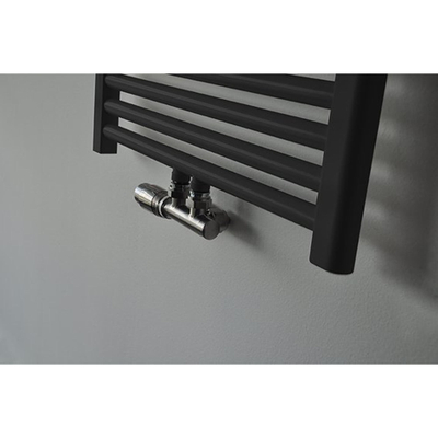 Riko set mitigeur thermostatique corps d'angle gauche acier brossé