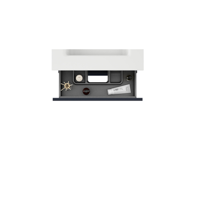 Adema Chaci Badkameronderkast - 60cm - 2 lades - greeploos - excl. topblad - mat zwart