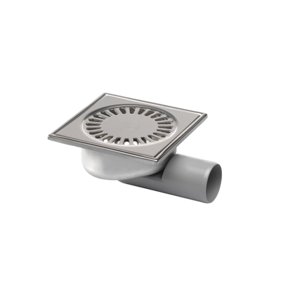 Van den Berg Siphon de sol inox sortie latérale et inférieure 50mm 15x15cm