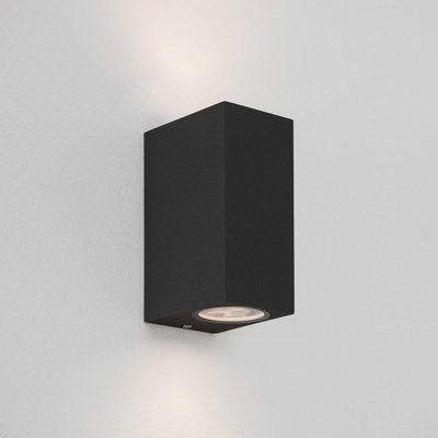 Astro Chios 150 Wandlamp 15x6.8x9.2cm LED IP44 fitting GU10 zwart SHOWROOMMODEL