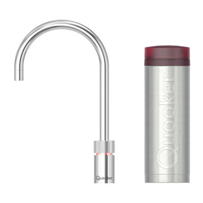 Quooker BE Nordic Round robinet d'eau bouillante - bec pivotant - réservoir PRO3 - Eau chaude / bouillante - Chromé