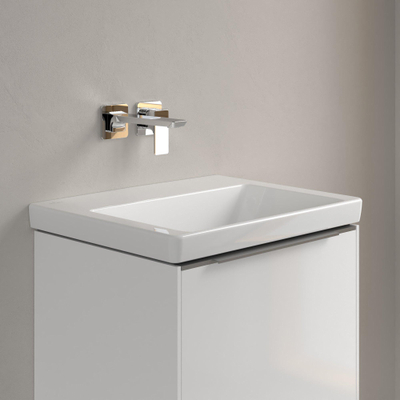 Villeroy & boch subway 3.0 lavabo de meuble 55x44x16,5cm rectangle sans trou de débordement blanc alpin gloss ceramic+