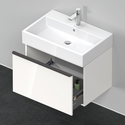 Duravit D-neo Meuble sous vasque 68x44.2x44cm 1 tiroir Blanc haute brillance