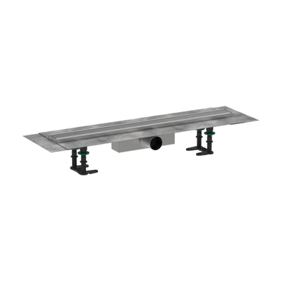 Hansgrohe RainDrain Compact Douchegoot - 70cm - standaard installatie - brushed stainless steel