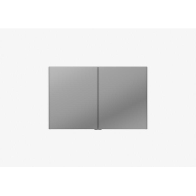 Plieger lusso spiegelkast - 100.6x64x157cm - 2 deuren - buitenzijde gespiegeld