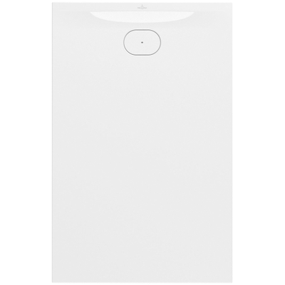 Villeroy & Boch Ecora douchebak - 140x90x3.5cm - afvoer korte zijde - white alpine (wit)