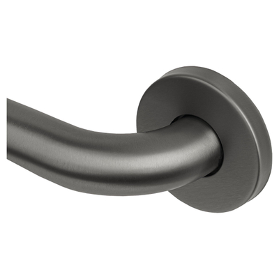 Haceka Kosmos Comfort Barre de bain murale - 30cm - courbée - noir mat