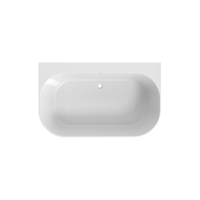 Arcqua Palmas Baignoire autoportante semi-adossée - 180x110cm - acrylique - blanc brillant