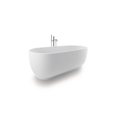 Duravit Luv Vrijstaand bad - 1800x850mm - met mantel - inclusief af- en overloopgarnituur - mat wit