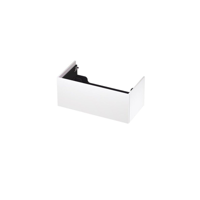 INK Wastafelonderkast - 90x45x37.6cm - 1 lade - push to open - met recht opdekfront - MDF lak - Mat wit