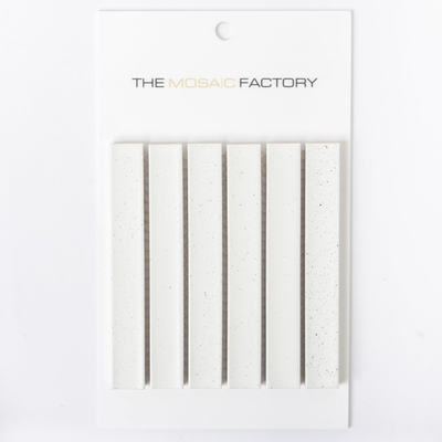 SAMPLE The Mosaic Factory Sevilla carreau mosaïque 2x14,5x0,8cm pour mur kitkat finger Céramique stracciatella