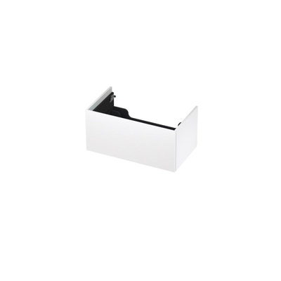 INK Wastafelonderkast - 80x45x37.6cm - 1 lade - push to open - met recht opdekfront - MDF lak - Mat wit