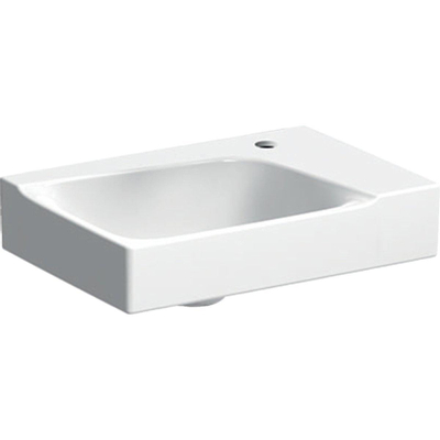 Geberit Xeno2 lave-mains avec trou de robinet à droite sans trop-plein 40x28x12.5cm avec KeraTect blanc