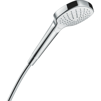 Hansgrohe Croma select e Handdouche Vario - ecosmart 1/2 x - diameter 11cm - met rain turbo rain en intense rain regenstraal wit/chroom - wit chroom