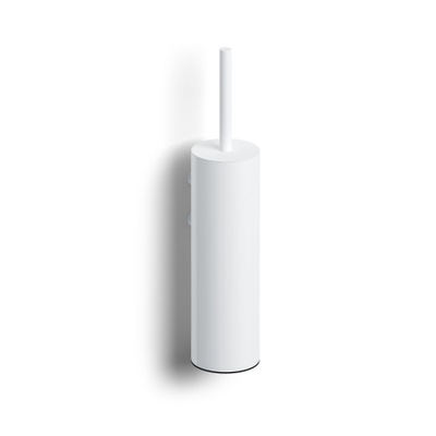 Clou Sjokker ensemble porte-balai de toilette 8x37.2cm modèle mural Blanc mat