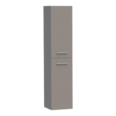 BRAUER EX Badkamerkast - 160x35x35cm - 1 links- rechtsdraaiende deur - zonder greep - MDF - mat taupe