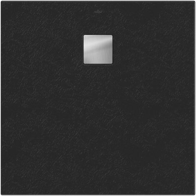 Villeroy & Boch Excello douchevloer - 90x90cm polyurethaan/acryl - Nature Anthracite (grijs)