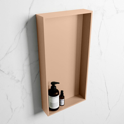 MONDIAZ EASY Niche - 59,5x29,5cm - adaptée pour encastrée ou en saillie - 1 compartiment - couleur Rosee | Rosee