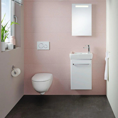 Geberit Renova Compact wandclosetpack - diepspoel - rimfree - met closetzitting - softclose - compact - wit