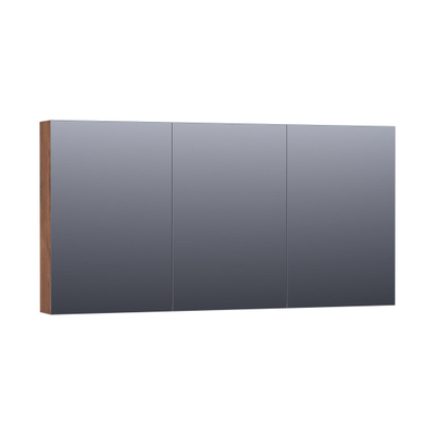 BRAUER Impress Deluxe spiegelkast – 139x70x15 cm – directe LED – Forest Cacao
