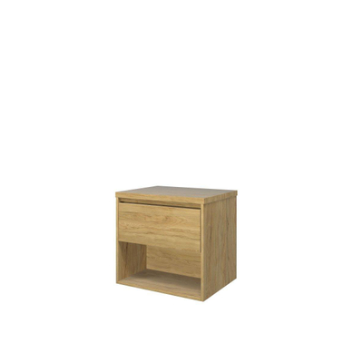 Proline top ensemble de meubles bas 60x46x55.2cm meuble avec étagère chêne idéal et plaque de recouvrement chêne idéal