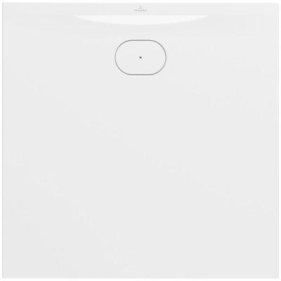 Villeroy & Boch Ecora douchebak - 100x100x3.5cm - afvoer korte zijde - white alpine (wit)