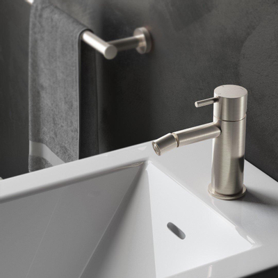 Hotbath Cobber Robinet de bidet nickel brossé