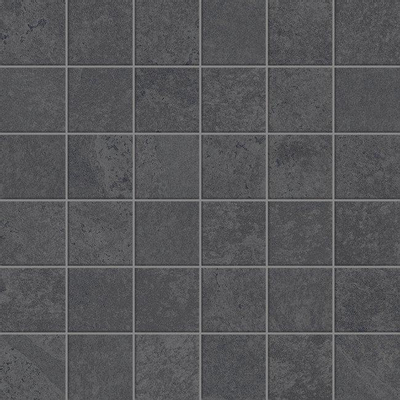 Terravito Solido carreau mosaïque - 29.6x29.6cm - 8mm - rectifié - Aspect pierre naturelle - Noir