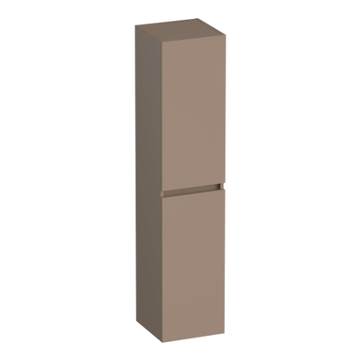 BRAUER Joy armoire de salle de bains - 160x35x35cm - 2 portes - sans poignée - ouvrant à gauche ou à droite - moka mat