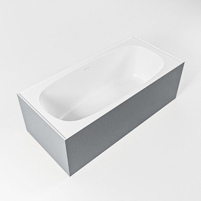 MONDIAZ FREEZE Vrijstaand bad - 180x85cm - kleur Plata / Talc