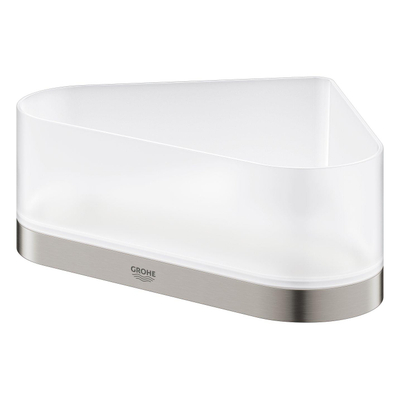Grohe Selection Douchetray - 17x17x20x8.5cm - hoekmodel - wandmontage - Supersteel (RVS)